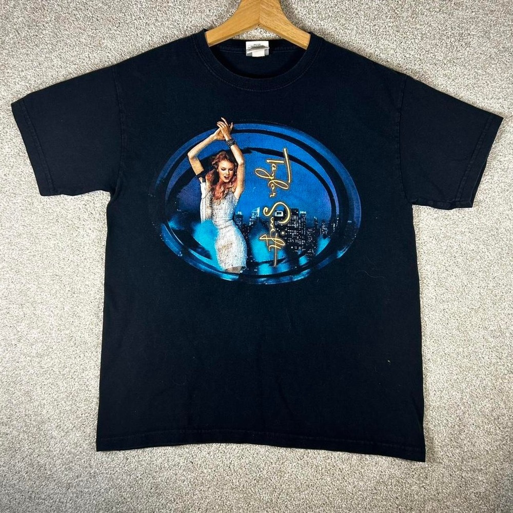 Vintage Taylor Swift Speak now world tour black music t-shirt Youth M